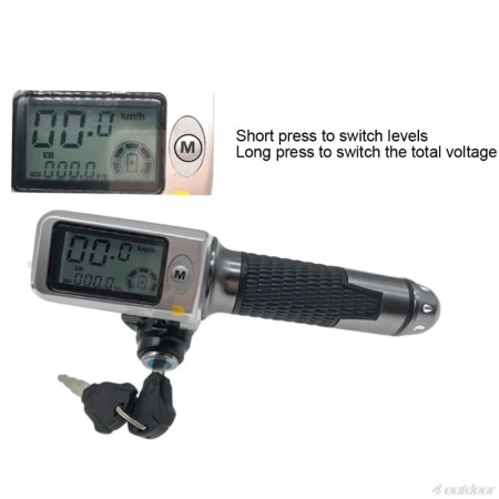 accélérateur avec  indicateur de batterie